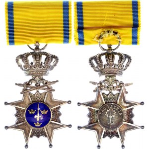 Sweden Order of the Sword Silver Cross with Swords 1896 - 1928