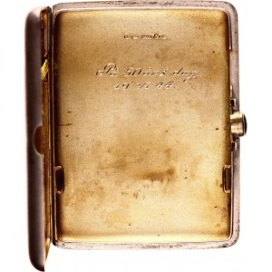 Europe Silver Cigarette Case 1944