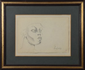 Tamara ŁEMPICKA (1898-1980), Szkic kobiecej głowy