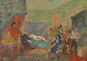 Fryderyk PAUTSCH (1877-1950), W pracowni malarza, 1942