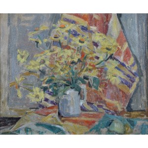 Malarz nieokreślony, XX w., Kwiaty w wazonie
