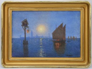 Roman BRATKOWSKI (1869-1954), Laguna wenecka nocą