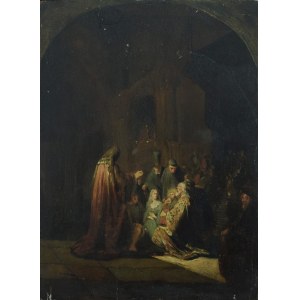Malarz nieokreślony, XIX w., Symeon w świątyni [Ofiarowanie Dzieciątka Jezus w świątyni]