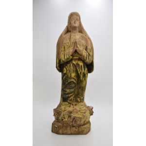 Rzeźbiarz nieokreślony, ludowy (?), XIX w., Nieokreślona święta - Maria (?)