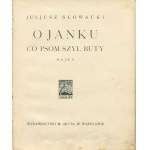 SŁOWACKI Juliusz - O Janku co psom szył buty. Bajka [1925] [il. Antoni Gawiński]