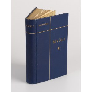 ŻMICHOWSKA Narcyza - Thoughts [1901] [publisher's binding].