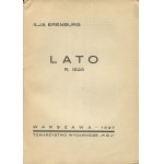 ERENBURG Ilja - Lato r. 1925 [wydanie pierwsze Rój 1927]