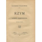 CHŁĘDOWSKI Kazimierz - Rome. People of the Renaissance [1921] [publisher's binding].