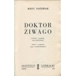 PASTERNAK Borys - Doktor Żiwago [wydanie pierwsze Paryż 1959]