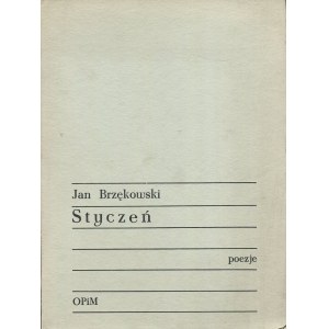 BRZĘKOWSKI Jan - January. Poems [first edition London 1970] [AUTOGRAPH AND DEDICATION].