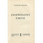 MILLOSZ Czeslaw - The Captive Mind [first edition Paris 1953].