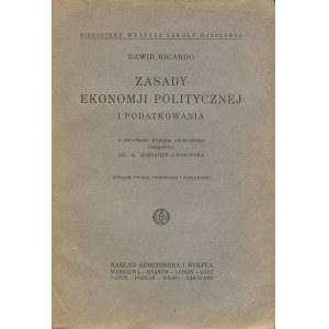 RICARDO David - Principles of political economy and taxation [1929].