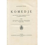 FREDRO Aleksander - Komedie. Svazky I-V [Lvov 1926] [nesignovaná umělecká vazba Franciszek Joachim Radziszewski].
