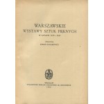 KOZAKIEWICZ Stefan - Warsaw exhibitions of fine arts in the years 1819-1845 [1952].