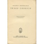 MAETERLINCK Maurycy - Skarb ubogich [wydanie pierwsze 1926] [okł. Ernest Czerper]