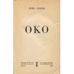 CZAPSKI Józef - Oko [wydanie pierwsze Paryż 1960]
