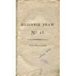 Dziennik praw. Tom X. Kodex Cywilny Królestwa Polskiego [1825]