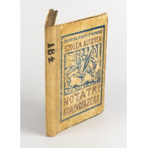 ALEJCHEM Szolem - Notatki komiwojażera [wydanie pierwsze 1925] [il. Izrael Tykociński]