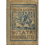 ALEYCHEM Sholem - Notes of a Comedian [first edition 1925] [illustrated by Israel Tykoczynski].