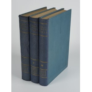 SŁOWACKI Juliusz - Works. Minor poetic works, poems, dramatic works, prose writings, letters [set of 3 volumes] [1933] [publisher's binding].