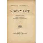 SAINT-EXUPERY Antoine de - Nocny lot [wydanie drugie 1935] [okł. Tadeusz Piotrowski]