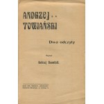 BAUMFELD Andrzej - Andrzej Towiański. Dwa odczyty [1904]