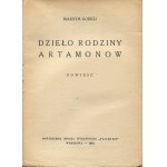 GORKIJ (Gorky) Maxim - The work of the Artamonov family. Novel [first edition 1934] [cover by Leon Chejfec].