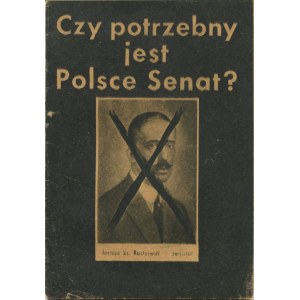 Is Poland in need of a Senate? [People's referendum 1946 - propaganda brochure] [graphic design by Mieczyslaw Berman].