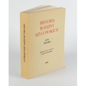 Historie erbu Szygowských z Trzasky. Příbuzenské vztahy mazovské šlechty od roku 1439 na základě dvorských účtů, obětních listin, záznamů, královských nadání atd. [Londýn 1979].