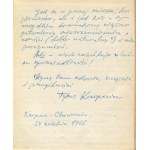 KARPOWICZ Tytus - The Book of the Forest [1965] [ill. Janusz Stanny] [AUTOGRAPH AND DEDICATION].