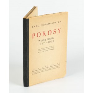 ZEGADŁOWICZ Emil - Pokosy. A selection of poetry 1907-1932 [AUTOGRAPH AND DEDICATION].