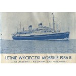 Letní výlety na moře na: M/S Piłsudski - M/S Batory - S/S Kościuszko. Gdynia-America Shipping Lines S.A. Reklamní složka [1936].