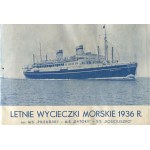 Summer sea excursions on: M/S Piłsudski - M/S Batory - S/S Kosciuszko. Gdynia-America Shipping Lines S.A. Advertising folder [1936].