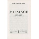 BRANDYS Kazimierz - Miesiące 1978-1987 [komplet 4 tomów] [wydanie pierwsze Paryż 1981-1987]