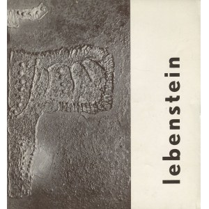 LEBENSTEIN Jan - Exhibition catalog [Paris 1961].
