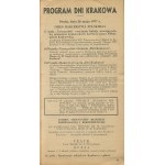 Days of Cracow 27.V.-20.VI. Official program with a small guide [1937].
