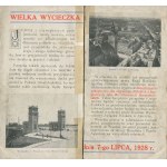 W odwiedziny do Polski. Z wycieczką Związku Polaków w Ameryce. Ulotka reklamowa [1928]