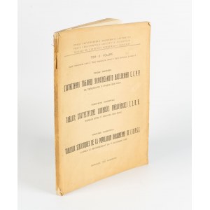 OLESIEWICZ Tymoteusz - Statistické tabulky ukrajinského obyvatelstva Z.S.R.R. podle sčítání lidu ze dne 17. prosince 1926 [1930].