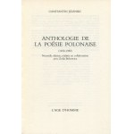 JELEŃSKI Constantin (Konstanty) - Anthologie de la poésie polonaise (1400-1980)