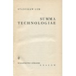 LEM Stanisław - Summa technologiae [wydanie pierwsze 1964] [il. Daniel Mróz]
