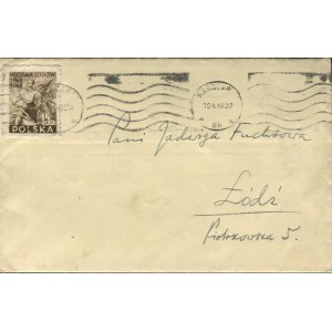TUWIM Julian - ručně psaný dopis Jadwigu Fuchs [19.IV.1948].