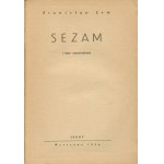 LEM Stanislaw - Sesame and Other Stories [first edition 1954] [cover by Jan Młodożeniec].