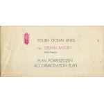 Polish Ocean Lines. Fold-out floor plan of the TSS Stefan Batory [1974].
