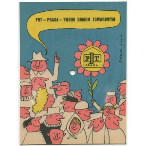 BUTENKO Bohdan - Sound advertising card with Skalds song Evening at the Kansas City train station. PDT - Prague - Your Department Store [1970].