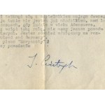 GIERTYCH Jędrzej - Letter of 1959 [typescript with handwritten signature].