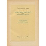 COOPER James Fenimore - Pięcioksiąg przygód Sokolego Oka [komplet 5 tomów: Pogromca zwierząt, Ostatni Mohikanin, Tropiciel śladów, Pionierowie, Preria) [1954-1956]