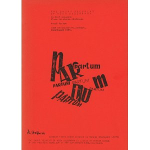 PARTUM Andrew - The Short Document of High Biography [Copenhagen 1989] [cover by Henryk Stażewski] [AUTOGRAPH].
