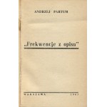 PARTUM Andrew - Frequencies from Description [first edition 1961] [poetic debut].