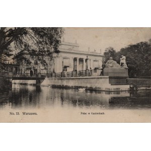 [pocztówka] Warszawa. Pałac w Łazienkach. HP 33 [ok. 1910]