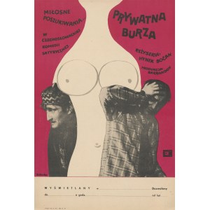 [plakat] BUTENKO Bohdan - Prywatna burza. Czechosłowacka komedia miłosna [1968]